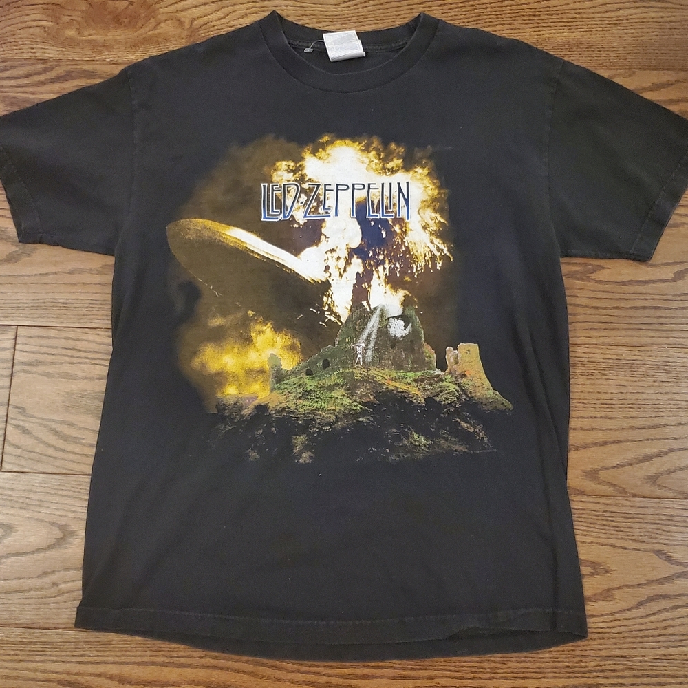 Led Zeppelin tee 1999 black vintage size Large made in USA